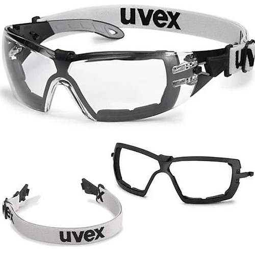 Uvex Pheos Guard Şeffaf Koruyucu Gözlük - Kafa Bantlı