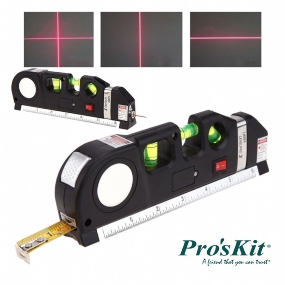 Proskit Lazer çizgili PD-161-C Proskit Lazer Su Terazi