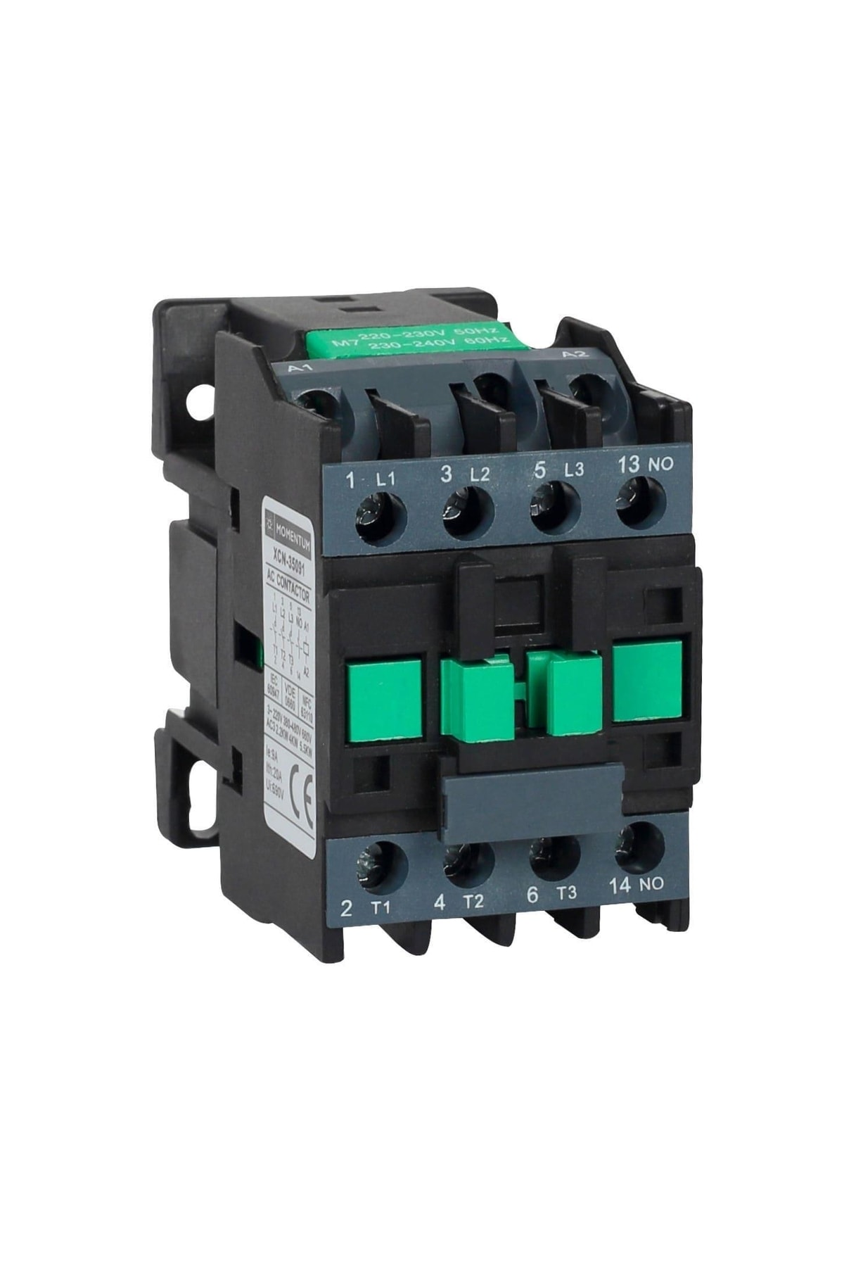 Momentum Kontaktör 9A 4kW 1NO XCN-35091 Normalde Açık Kontak