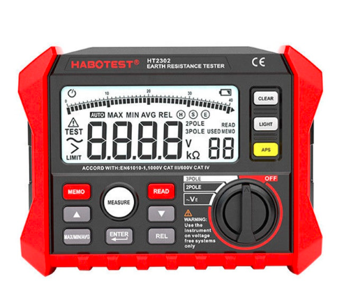 Habotest Ht-2302 Dijital Toprak Direnci Test Cihazı