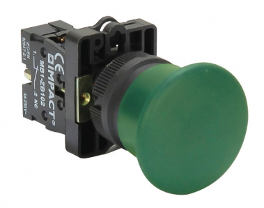 Impact 22mm Mantar Buton Yeşil NO MB3-EC310