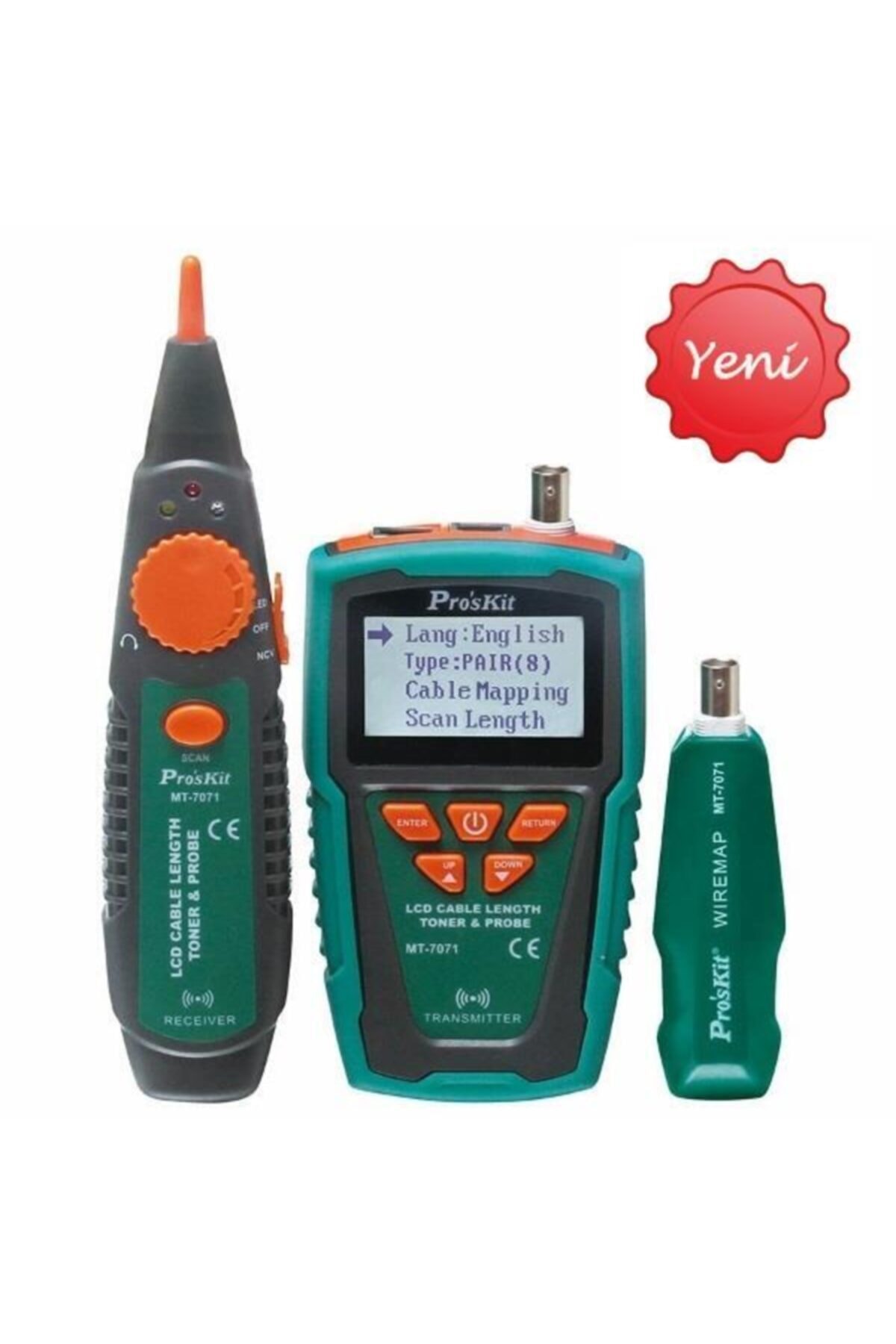 Proskit Mt-7071 Kablo Mesafe Toner Ve Probe Kit 1.2 Km?ye Kadar Mesafe Testi