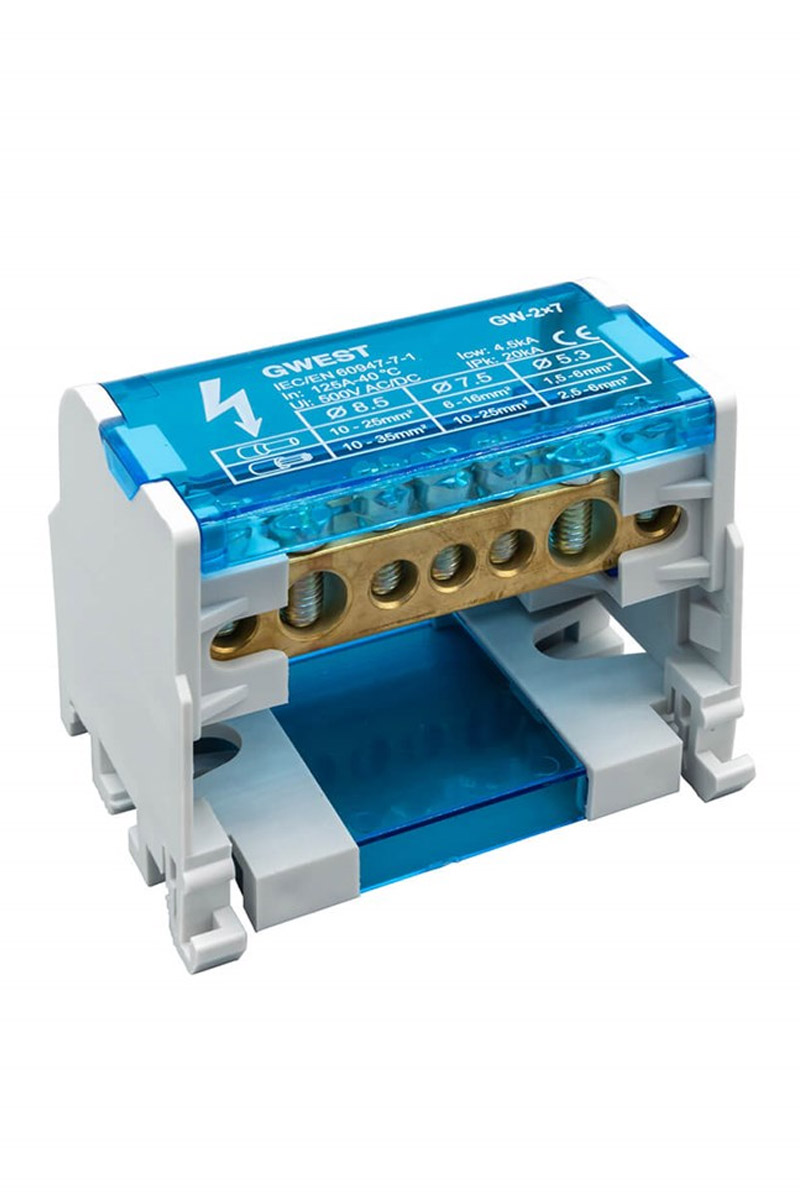 Gwest GW-2x7 2 Kutuplu 1x10mm2 125A Girişli Dağıtıcı Ünite