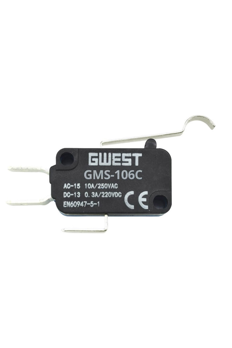Gwest GMS-106C 10A Kıvrık Kollu Mikro Switch