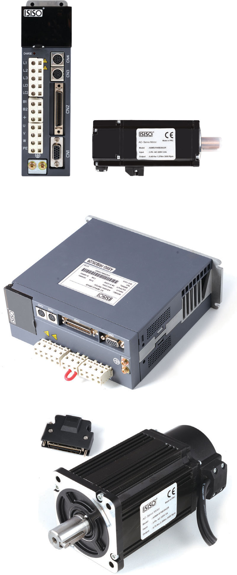 Isıso 0.4 Kw Servo Motor ASMS-R40B30U2R