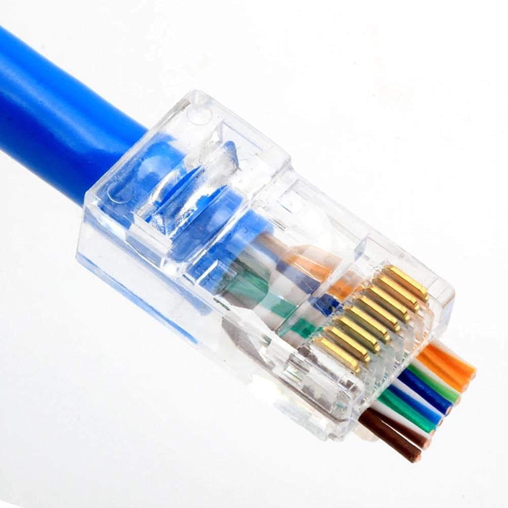 Yeni Nesil Delikli Cat6 Rj45 Konnektör Utp Jack (100 Adet)