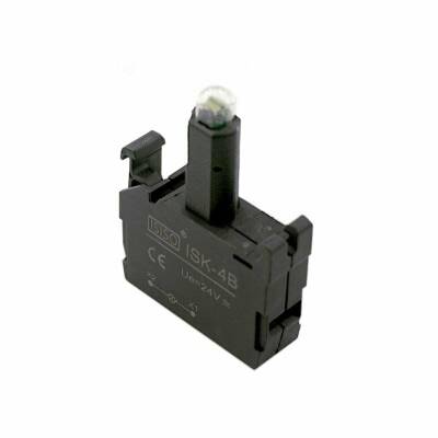 ISK-4B 24V Buton Işık Kontağı - Kırmızı