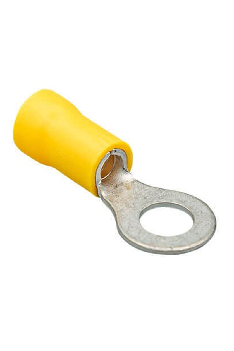 Gwest GYU-506 100 Adet 4-6mm2 Sarı Yuvarlak İzoleli Kablo Ucu