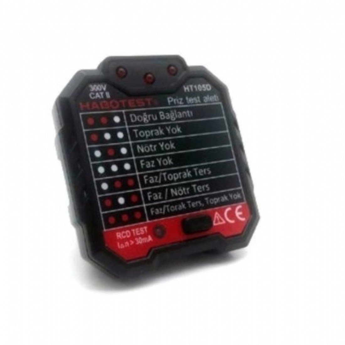 Habotest Ht-105D Priz Test Aleti (TÜRKÇE)