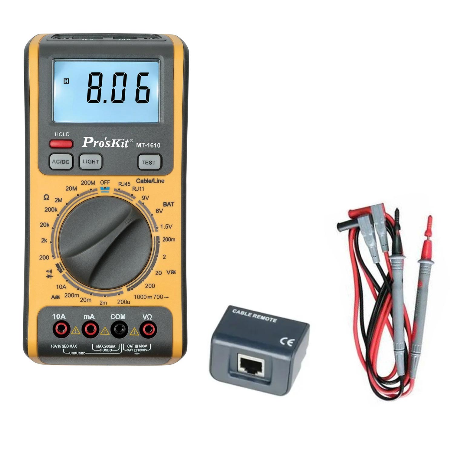 Proskit Mt-1620 Ölçü aleti network dijital multimetre proskit