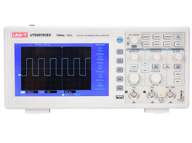 Unit UTD2072CEX+ Çift Kanal 70 MHz Dijital Osiloskop