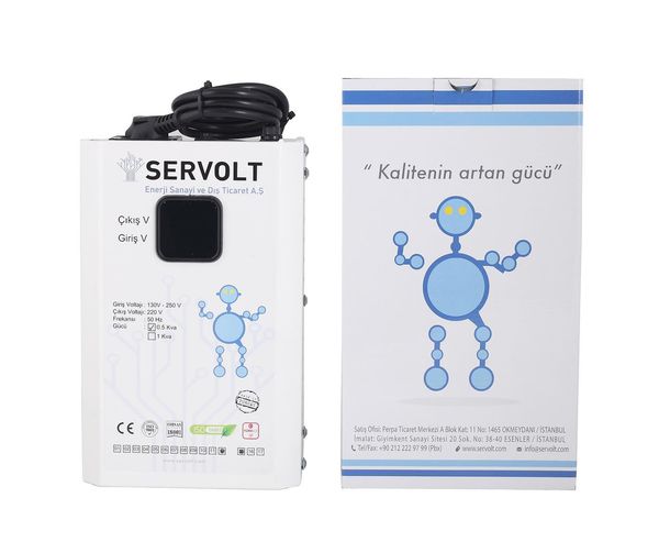 1 KVA RÖLELİ KOMBİ REGÜLATÖRÜ SERVOLT MARKA