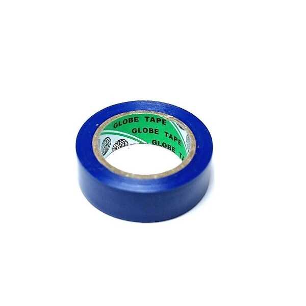 GLOBE MARKA MAVİ 0.13MM*19MM*10YRD İZOLE BANT  ( 10 LU PAKET )