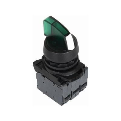 ISP-AK123B5 24V Yeşil Led Işıklı Mandal Buton