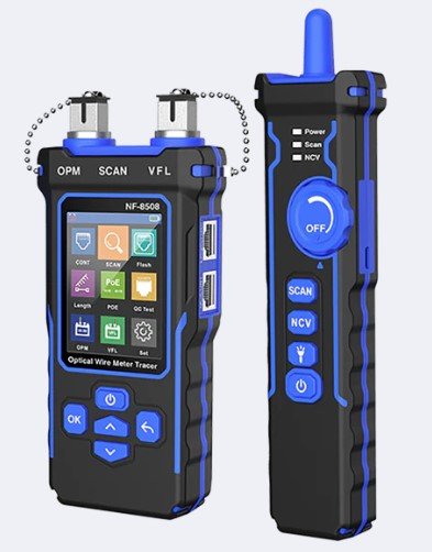 NF-8508 Multi-Function Cable Tester For RJ11/45, PoE, Fiber Optic