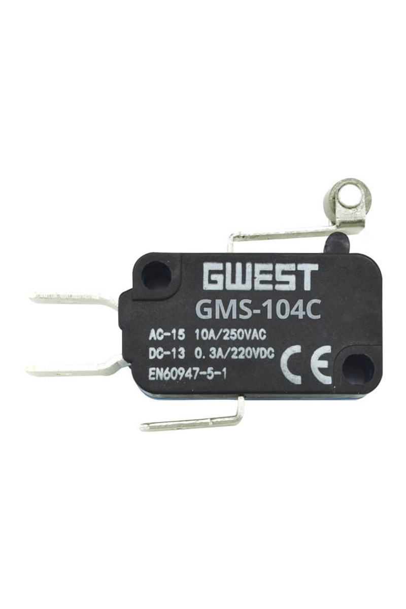 Gwest GMS-104C 10A Kısa Kollu Metal Makaralı Mikro Switch