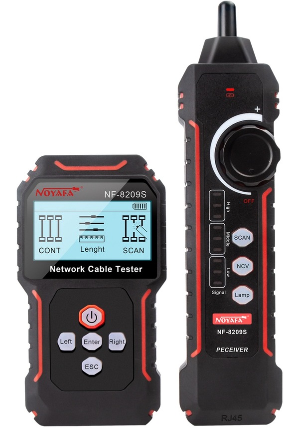Noyafa Nf-8209S Lcd Ağ Kablosu Test Cihazı Tel İzleyici