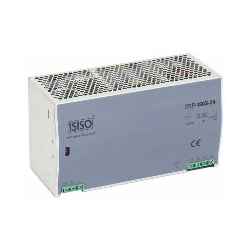 IDRP-480-48 - 480W 48VDC 10A Ray Montajlı Güç Kaynağı