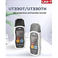 Unit UT330TH elektronik dijital termometre higrometre ile LED ekran USB sıcaklık ve nem veri kaydedici