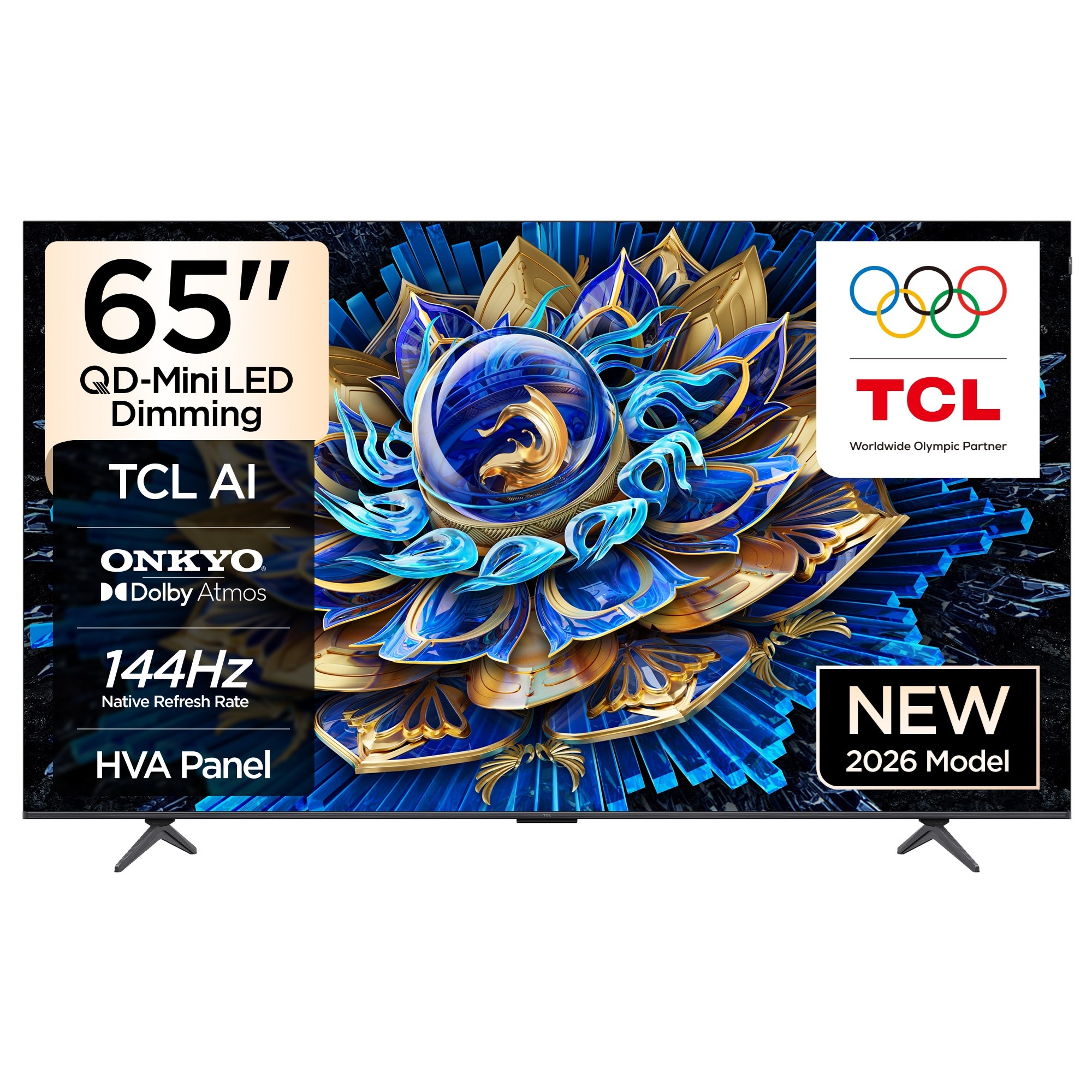 65T8D 65'' 165 Ekran Uydu Alıcılı 4K Ultra HD Google Smart QLED TV