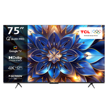 TCL75T7BGTV QLED 4K  UHD  75INC GOOGLE TV