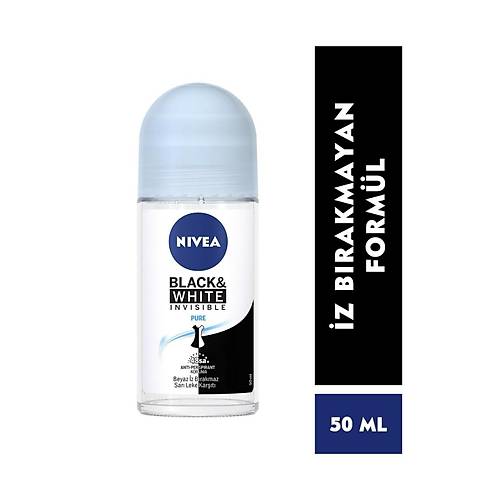 Nivea Bayan Roll-On Invisible Black White Pure 50 Ml