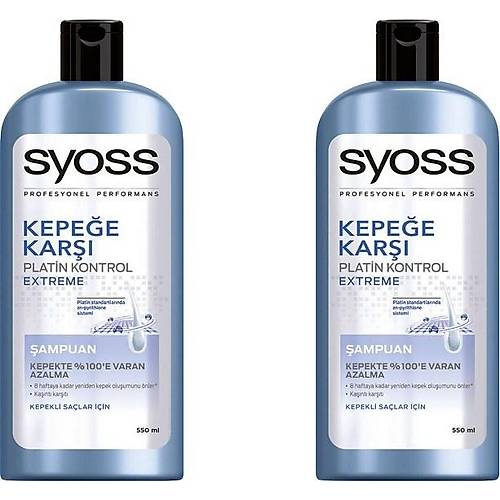 Syoss ampuan 550 ml 2'li Set Kepee Kar