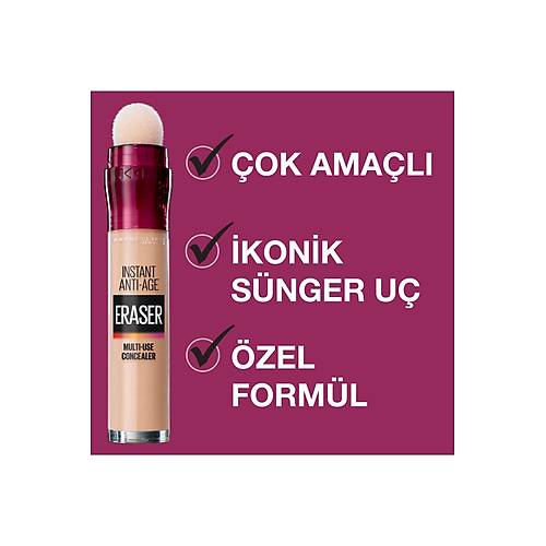 Maybelline New York Kapatc - Instant Age Eraser Concealer 121 Light Honey