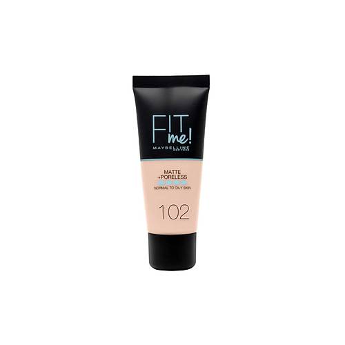 Maybelline New York Mat Fondten - Fit Me Matte + Poreless Foundation 102 Fair Ivory 3600531369361