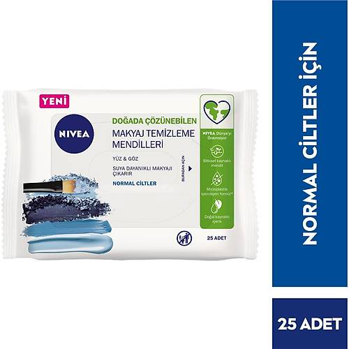 NIVEA 3'1 Arada Normal ve Karma Ciltler,Yz ve Gz iin,Suya Dayankl Maskara ve Makyaj Temizleme