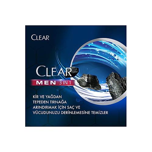 Clear Men 3 In 1 ampuan & Du Jeli Arndrc Kmr Sa Yz Vcut Iin 350 ml X2