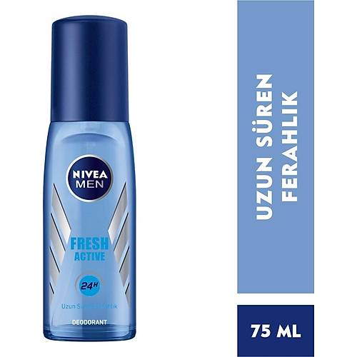  Nivea Pump Deodorant Aile Paketi,Pump Sprey Fresh Kadn Deodorant 75 ml,Men Pump Sprey Fresh Erkek 