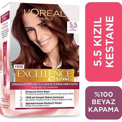 L'oral Paris Excellence Creme Sa Boyas 5.5 Kzl Kestane