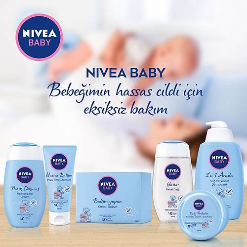 NIVEA Baby Hassas Bebek Ya (200ml), Hassas ciltler, Bebek Cilt Bakm, Youn nemlendirme