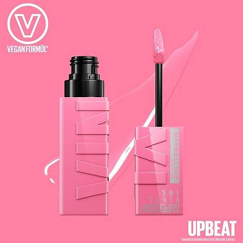 Maybelline New York Maybelline Super Stay Vinyl Ink - Likit Parlak Ruj No: 155 Upbeat