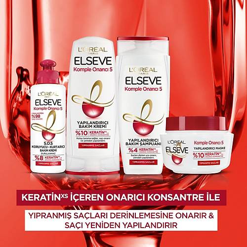 L'Oral Paris Elseve Komple Onarc 5 S.O.S Koruyucu - Kurtarc Bakm Kremi 200 ml