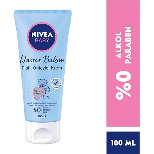 NIVEA Baby Piik nleyici Krem 100ml, Hassas Bebek Cilt