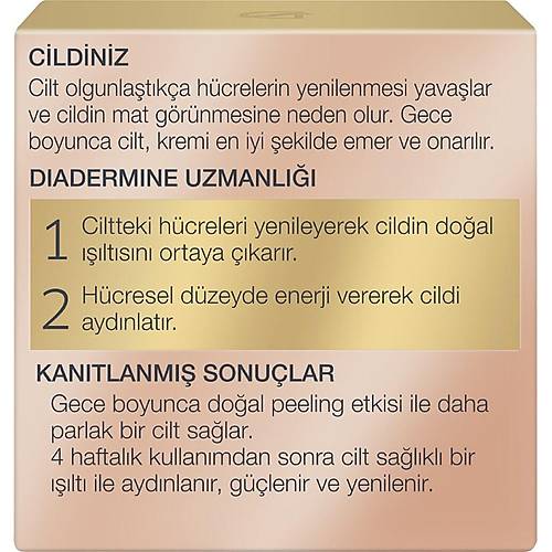 Diadermine Expert Active Glow Yenileyici Gece Kremi 50 ML