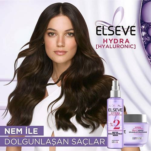 L'oral Paris Elseve Hydra [hyaluronic] 72 Saat Nem ile Dolgunlatran Maske 300ML