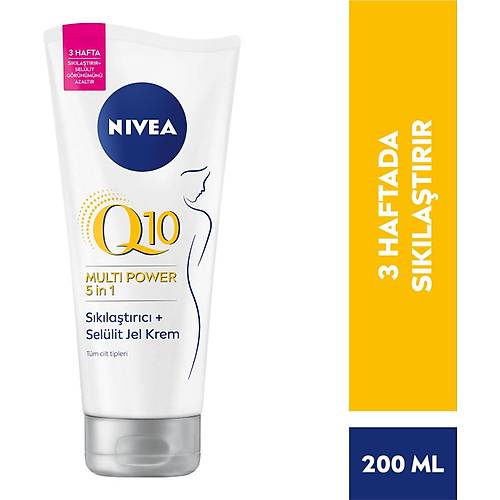 NIVEA Q10 Sklatrc Sellit Jel Kremi 200ml,3 Haftada Sklatrr, Sellt Grnm Azaltr