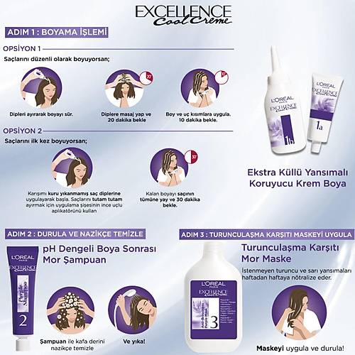 L?Oral Paris Excellence Cool Creme Sa Boyas ? 8.11 Ekstra Kll Sar