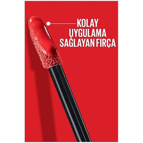 Maybelline New York Super Stay Vinyl Kalc Likit Parlak Ruj 50 Wicked