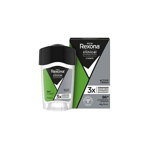 Rexona Men Clinical Protection Erkek Stick Deodorant Active Fresh 45 Ml