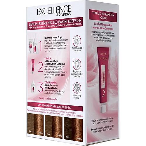 L'Oral Paris Excellence Creme Sa Boyas - 6.35 ikolata Kahve