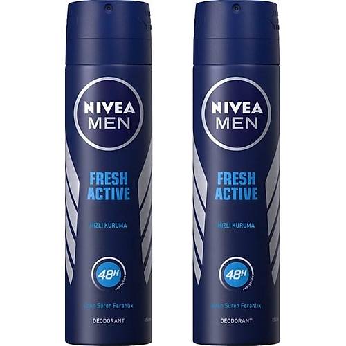 Nivea Fresh Sprey Deodorant 150 ml Erkek x 2 Adet