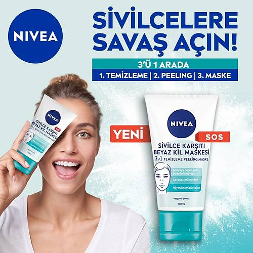 Nivea Beyaz Kil Maskesi 150 ml