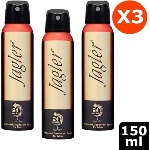 Jagler Orjinal Klasik Erkek Deodorant 150 ml x 3 Adet Avantaj Paketi