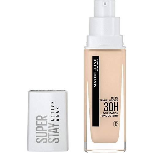 Maybelline New York Superstay Active Wear Fondten- 02 Naked Ivory 1 Paket (1 x 32.4 ml)