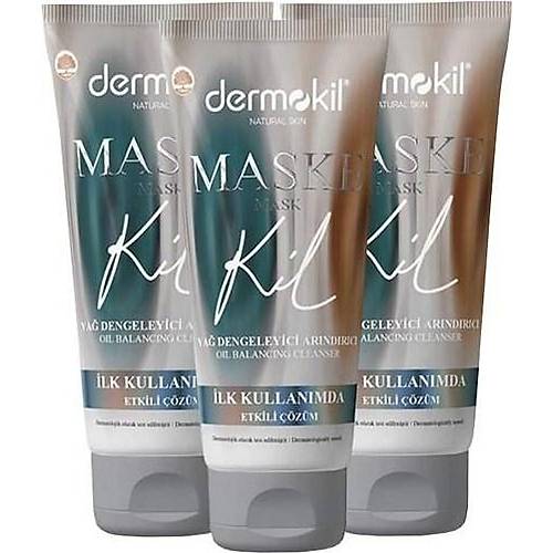 Dermokil Ya Dengeleyici Ve Arndrc Yz Kil Maskesi 75 Ml X 3 Adet