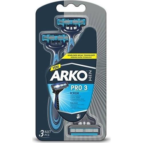 Arko Men T3 Pro 3 Bakl Tra Ba 3'l & Cool Tra Kp 200 ml Avantaj Paketi